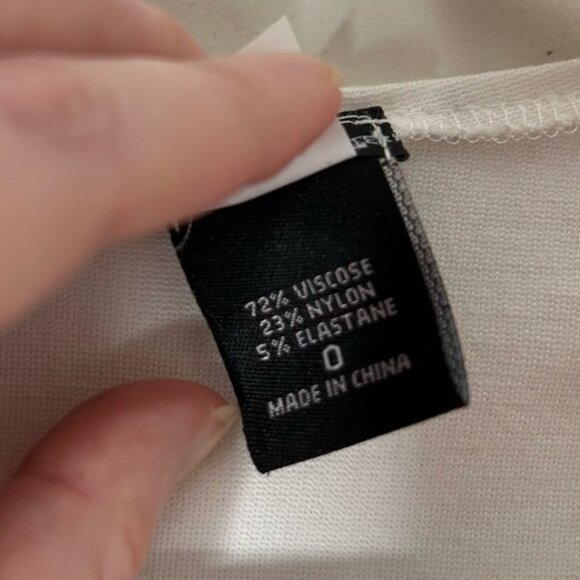 Victoria's Secret Moda Bodycon Mini Dress 3/4 Sleeves White Y2k 2000s Size 0 - Picture 9 of 14